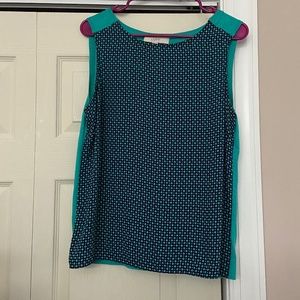 Green and blue light top from Loft size M